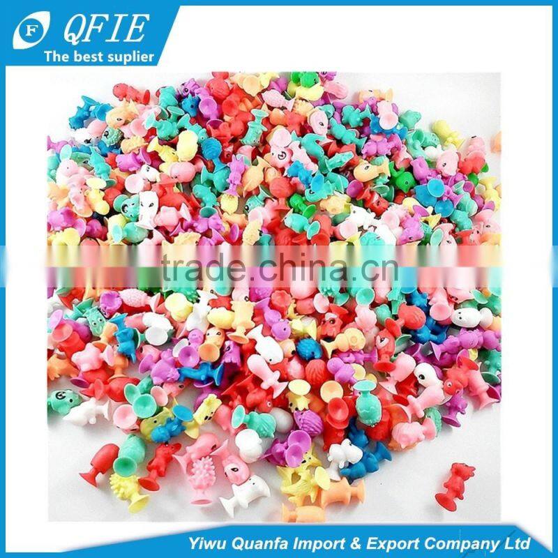 2017 newest products mini rubber colorful cartoon stikeez bulk animal toys for coin machine