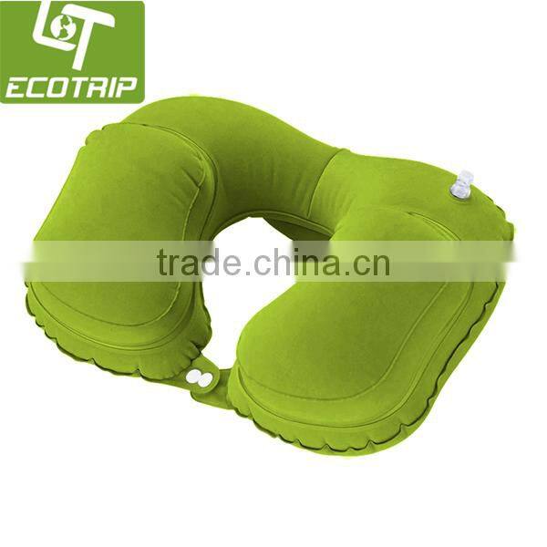 Hot sale Portable inflatable snooze cushion with fleece cover