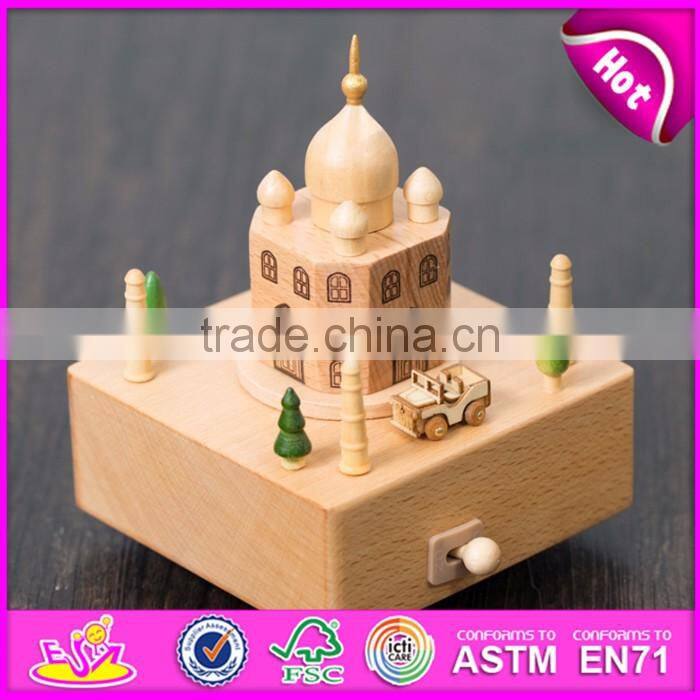 Customize lovely gifts wooden baby music box W07B043