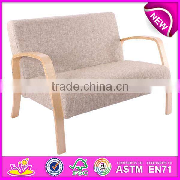 Modern design living room sofa chairs,Fashion comfortable wooden sofa chair,hot sale wooden toy sofa chair W08F031