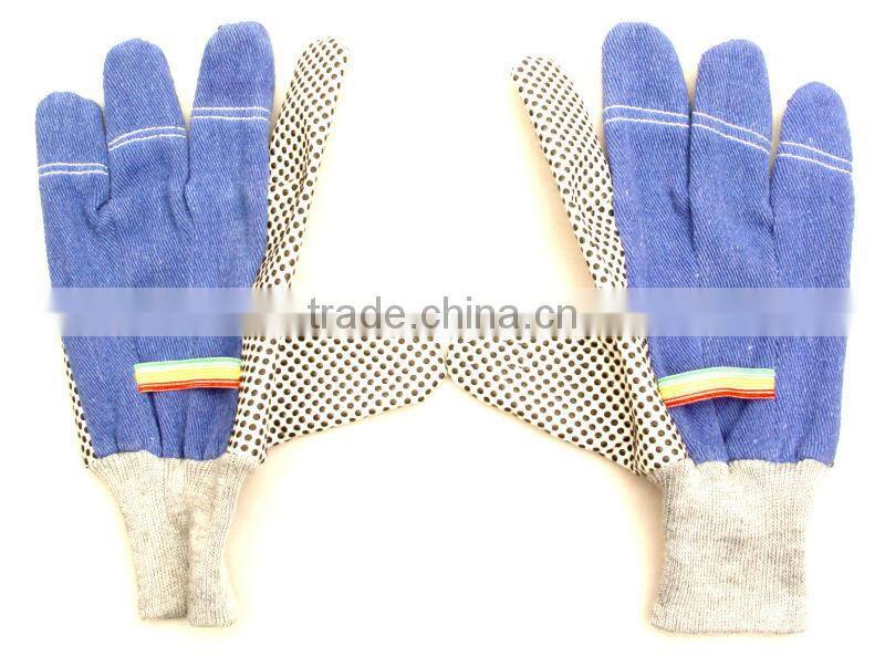 Cotton Garden Glove With PVC Dots