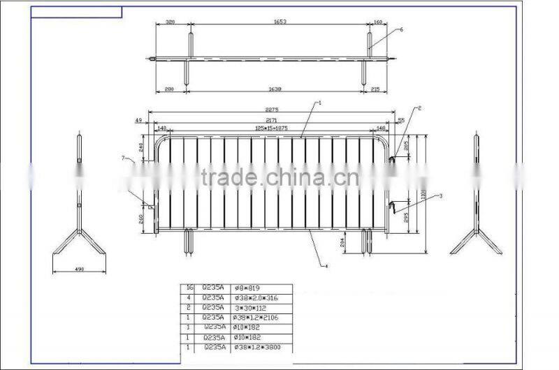 Traffic security barrier/barricade for sale