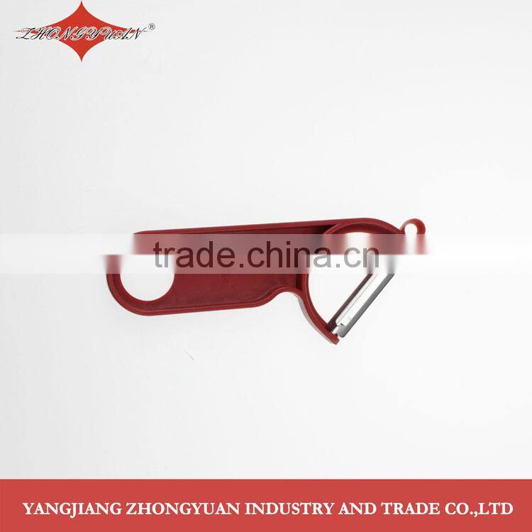 Stainless steel bias Y shaped peeler with ABS handle