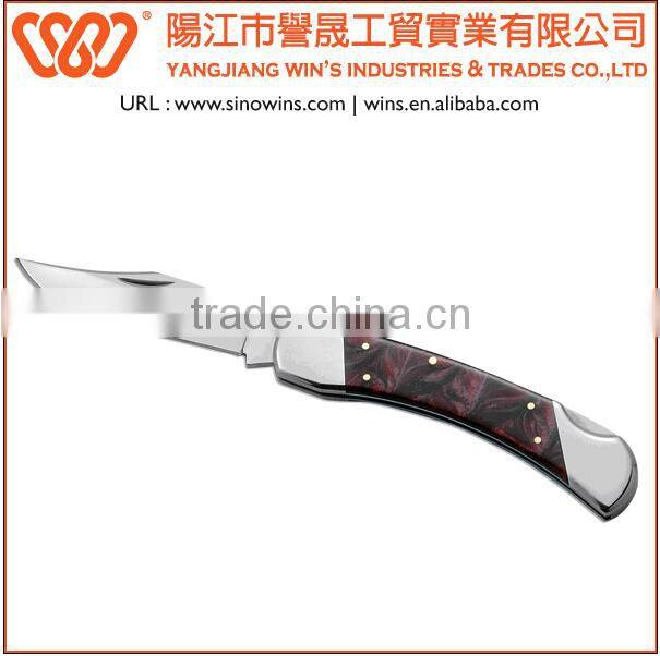 A22150 Partial Serrated Blade Folding Pocket Knife Metal Folding Utility Knife