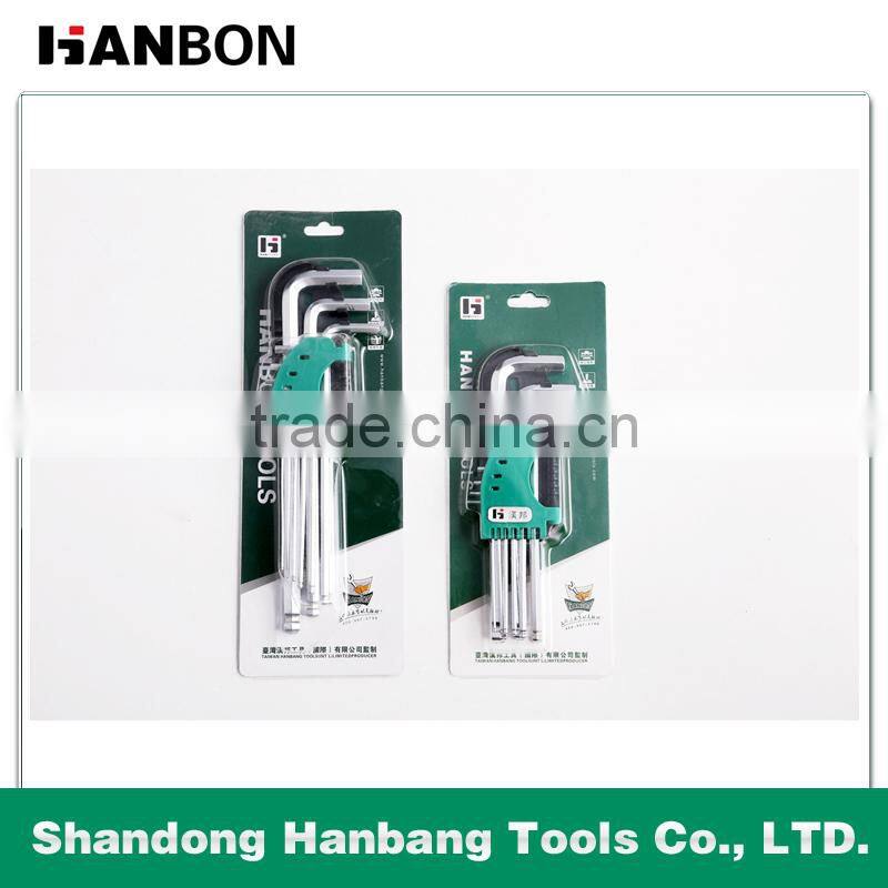 9Pcs Long Arm Ball Point Hex Key Set(Metric)
