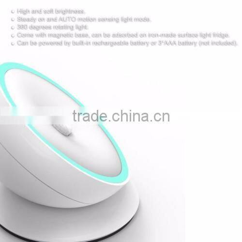Magnetic Rotate IR Motion Sensor Staircase floor closet Rechargeable LED Wall Night Light