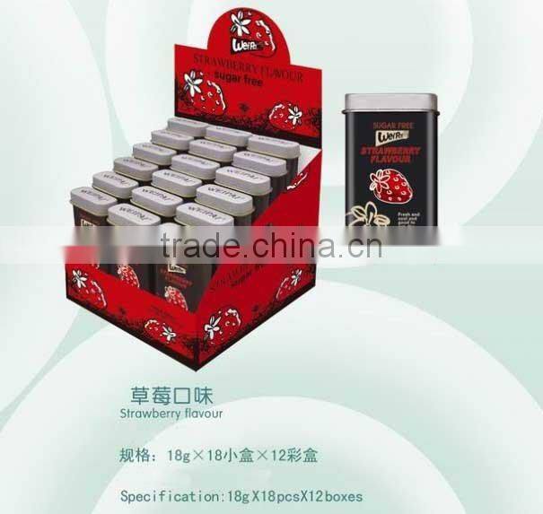 Fruit Flavor Sugar-free Mint Candy (blueberry ,orange ,mint flavour,lemon,strawberry)