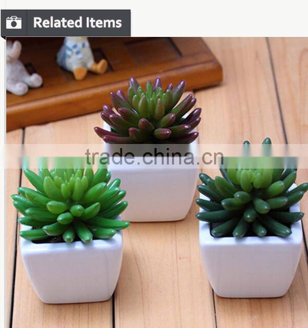 Cute artifiical mini succulent with ceramic pot