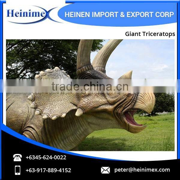 High Quality Best Simulation Jurassic Park Dinosaur Giant Triceratops Model