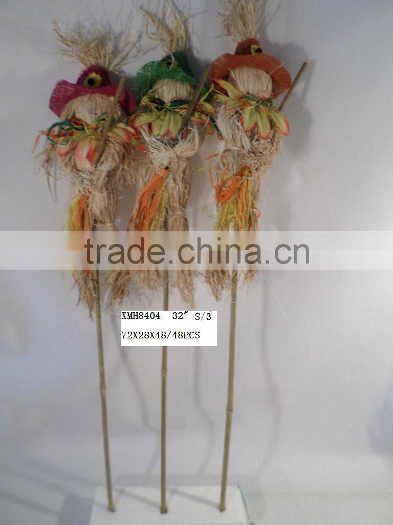 cute scarecrow with stick gift for hollewen