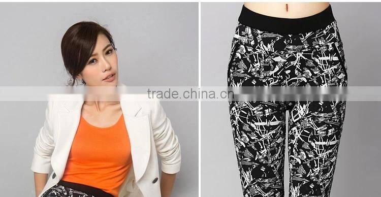 Women floral slimming autumn and winter fashion pants