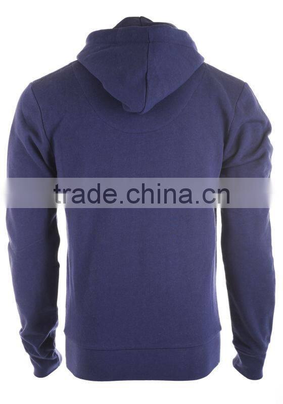 100%cotton blue color unisex outdoor hoodie