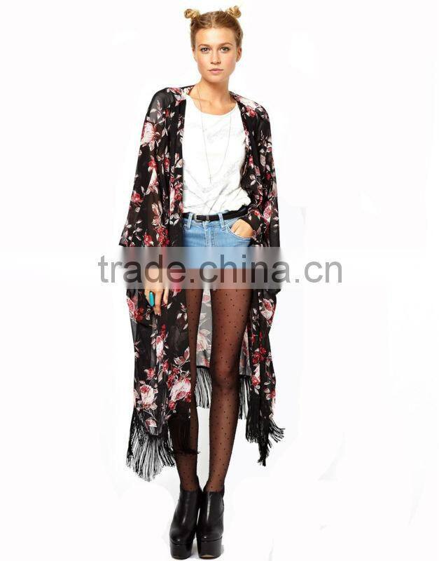 floral kimono modern kimono new floral print kimono women clothing 2014