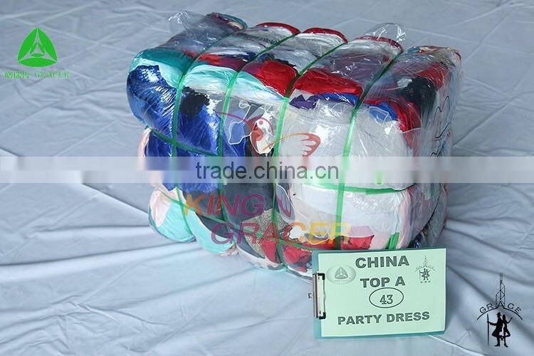 Cheap Italy style Party Evening Wedding Dress Free Used Clothes,container of used clothes