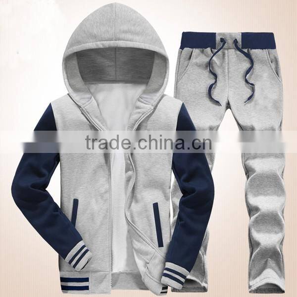 fleece fabric customize hoody sports suit