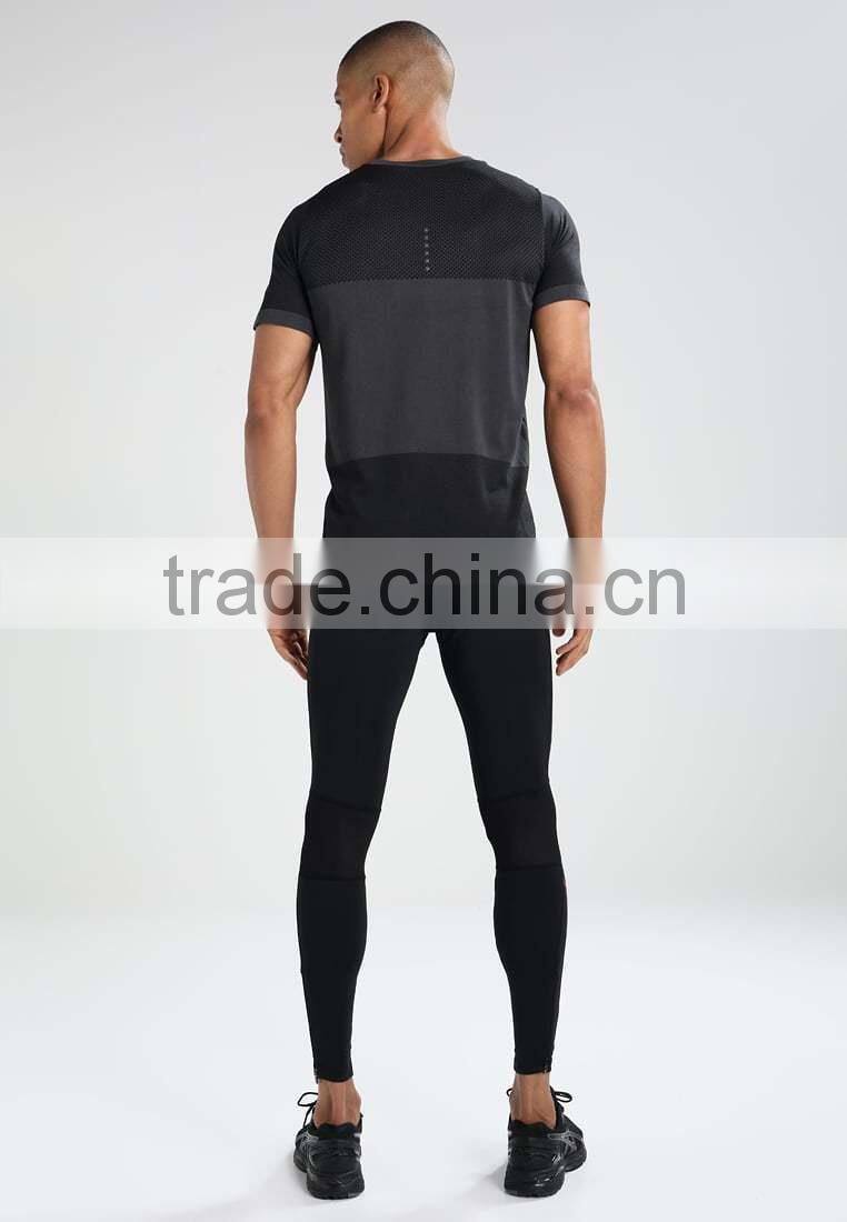 MGOO Custom Men Sport Comfortable Dry Fit T Shirt Two Color Combination Short Sleeve T Shirts