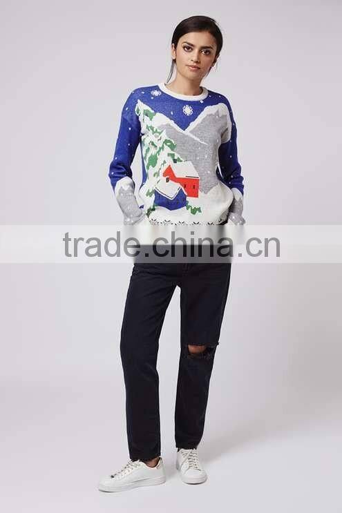 Newest design Ladies adult sweaters xxxl christmas jumpers