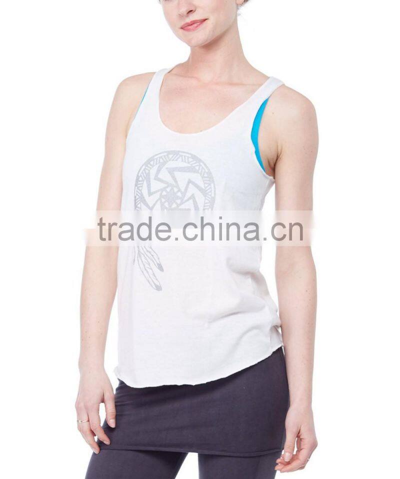 China supplier wholesale beautiful women sports vest plain gym vest
