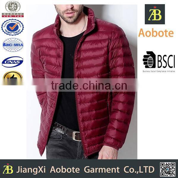 2015 New Fashion Stylish Cheap China Ultralight Down Jacket For Man