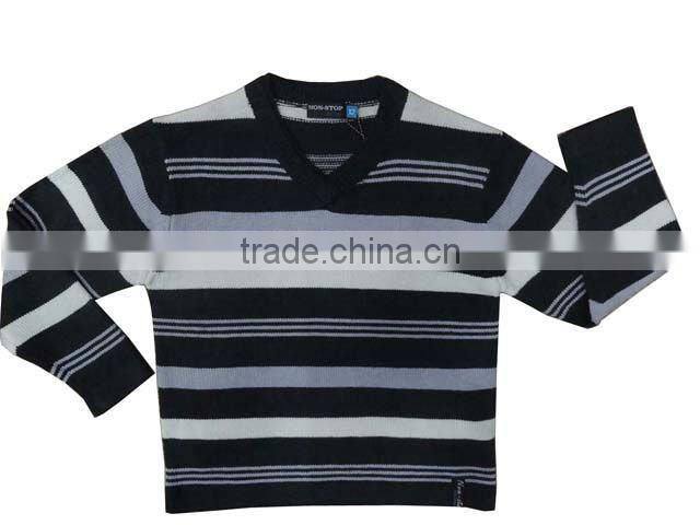 stripped pullover fashion men sweaters with zipper