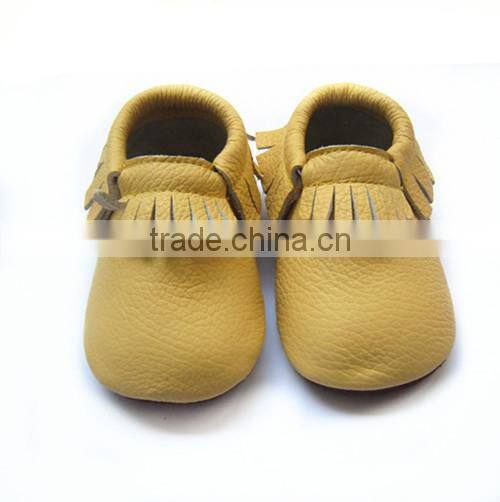 sell best handmade 7 colors rubber sole baby moccasins made in china baby shoes