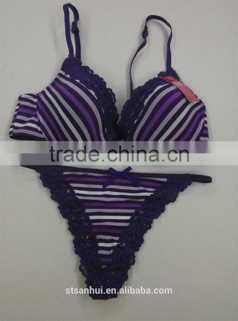 ladies sex bra cut and sew elegant bra with embroidery