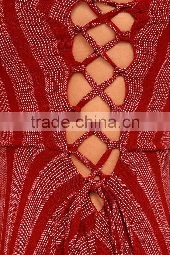 2017 new design women summer dress sexy sleeveless slit midi dress