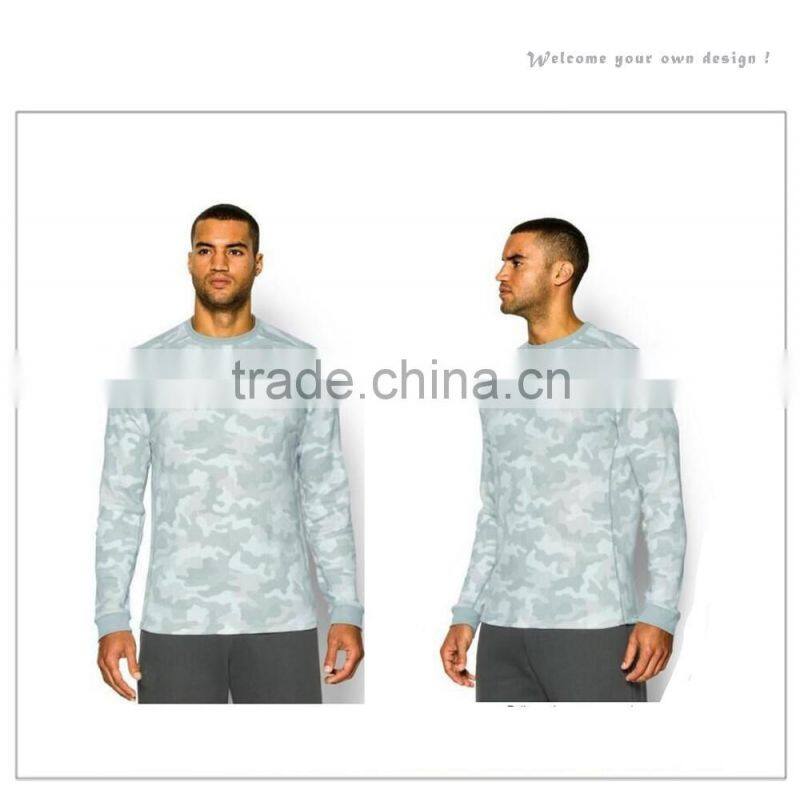 2016 Men fashion camo sport clothing crewneck sweatshirt for wholesale