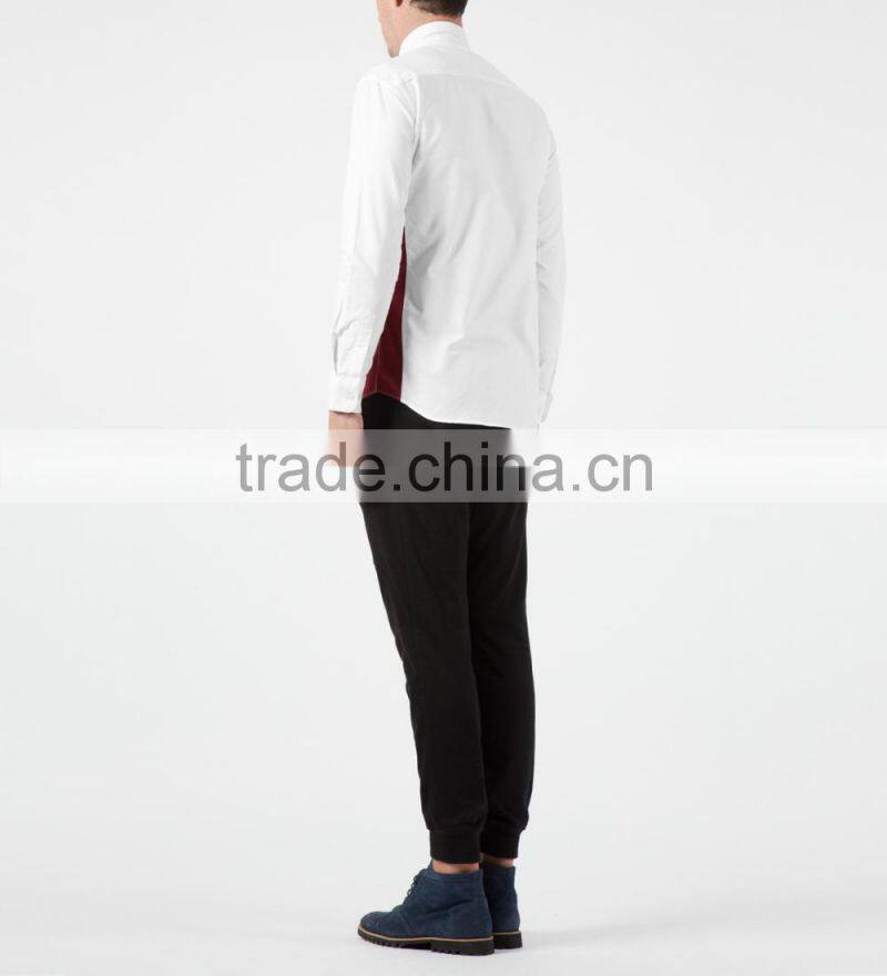 White Oxford Colorblock Shirt