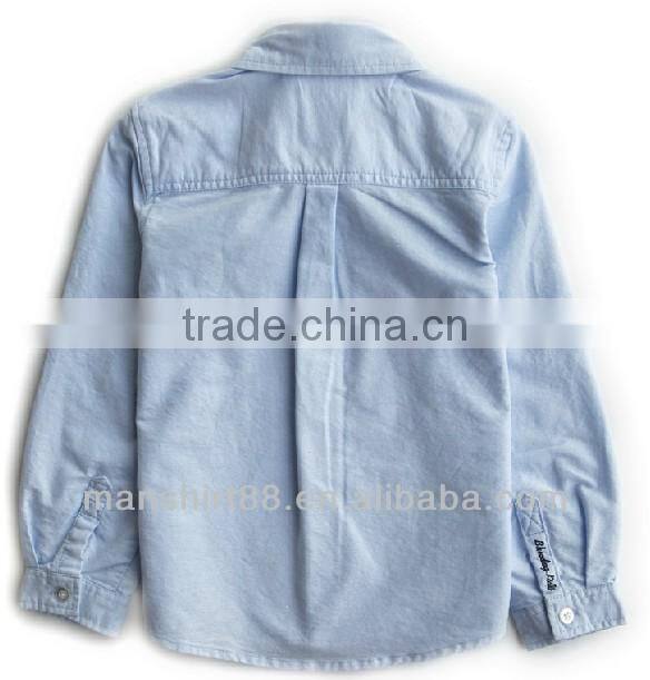 latest fashion long sleeve washed oxford children boys kids shirt
