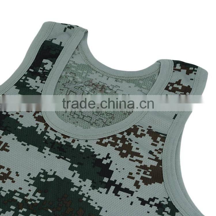 Guangzhou Shandao Factory Low Price Cool max Unisex Camo Sleeveless sportswear miami