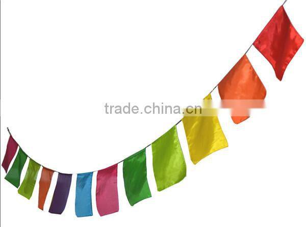 Colourful Plain Multi Coloured Fairy Rainbow Flags