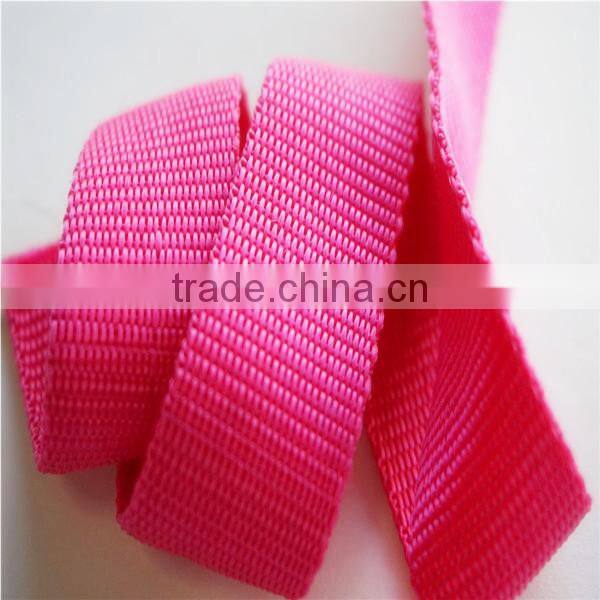Custom color poly webbing for bag & garment