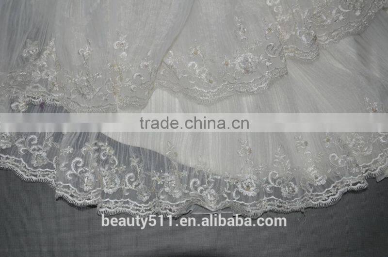 IN STOCK Off-The-Shoulder Ball gown lace wedding dress Flared skirt bridal gown SW08