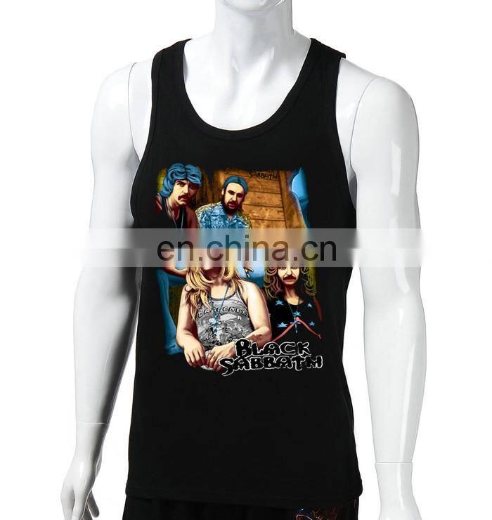 BLACK SABBATH cheap stringer tank top,Custom men's tank top