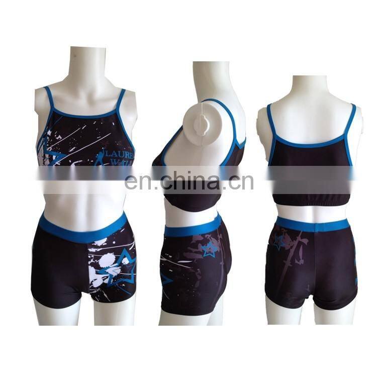 Pink youth girls private label fitness custom logo sport dance wear