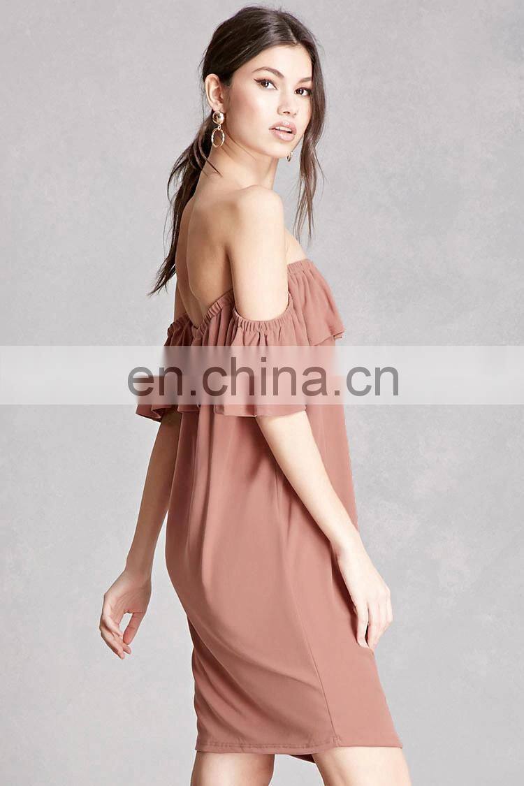 Off the Shoulder Women Mini Dress 2017
