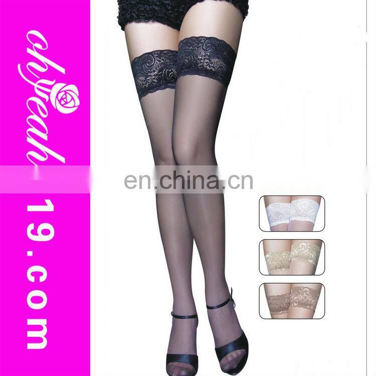 Hot sale sext women fashion sheer silicon socks