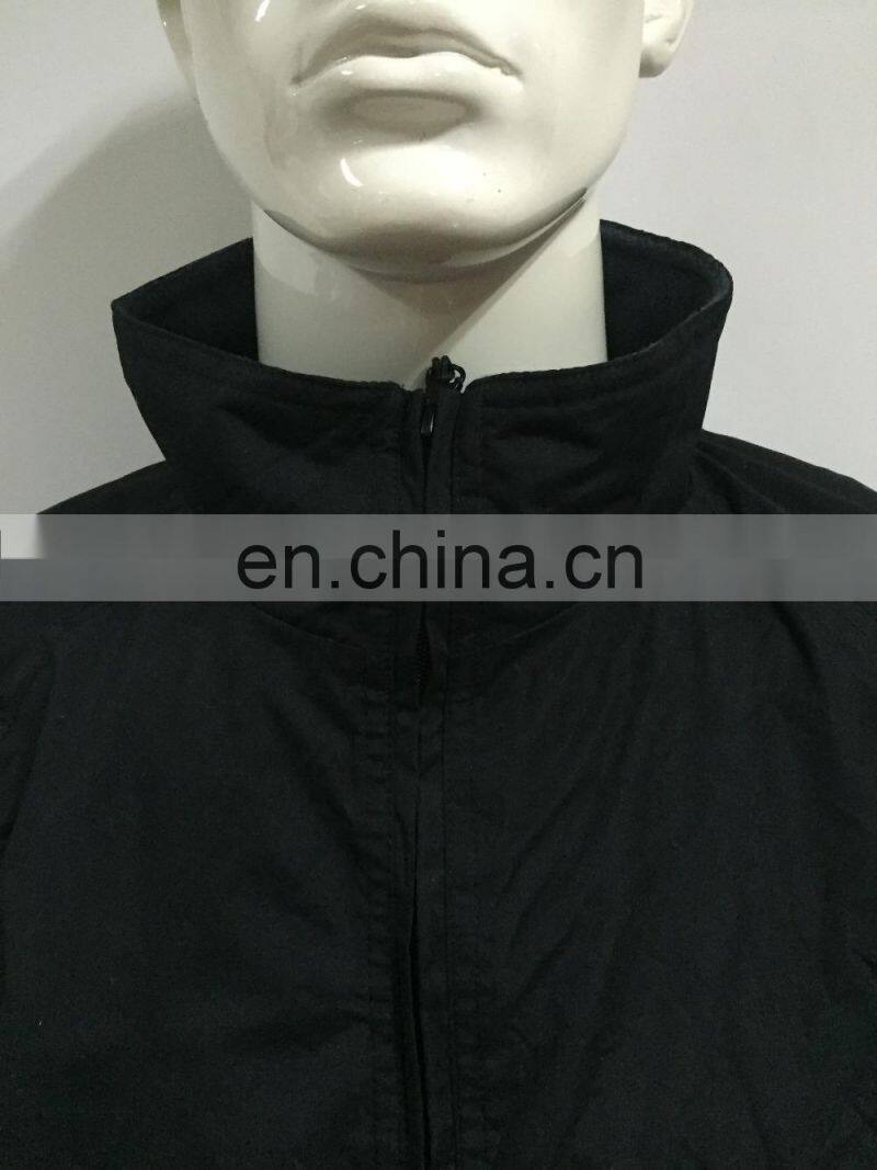 2016 Men's Black popular jacket with zippers for men