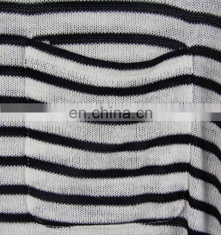 2016 new comfortable striped long sleeved shirt with Women