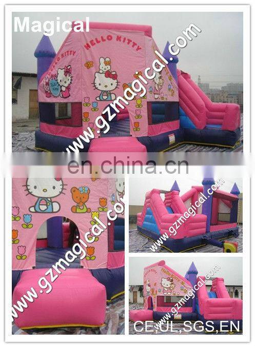happy kids bouncy castle combo prices, inflatable combo house slide