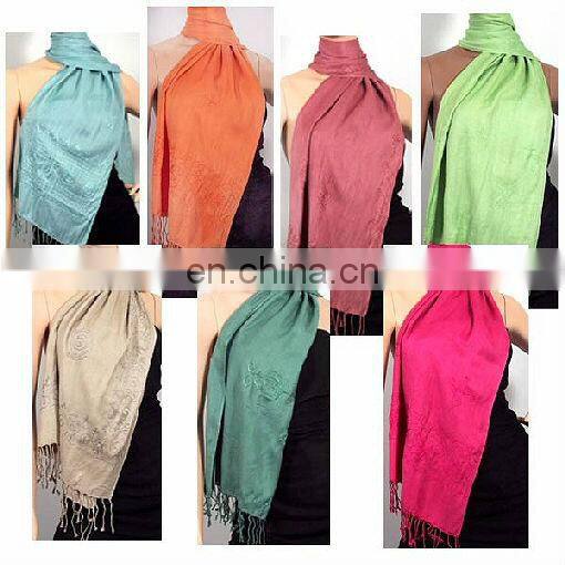 scarves shawl new fabric designs 100% pashmina