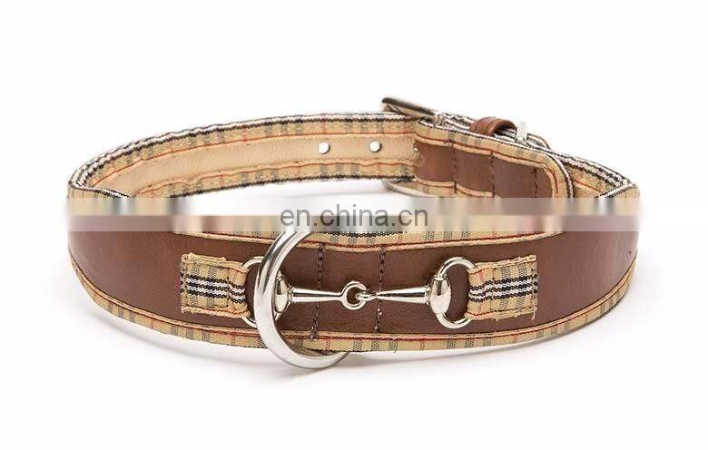 Leather large dog collars and leashes
