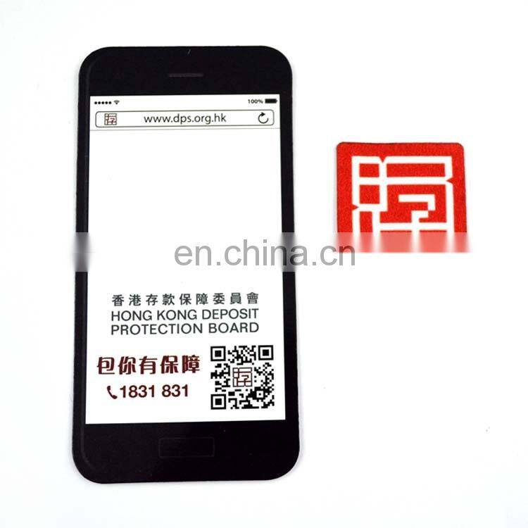 self adhesive microfiber mobile screen cleaner