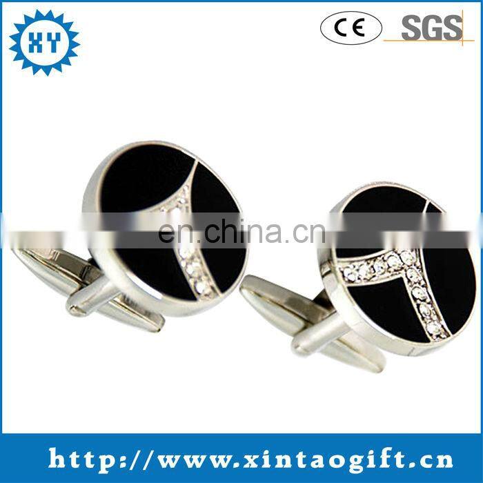 Copper diamond wholesale souvenir cufflink manufacturer