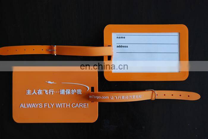 customized camera soft pvc luggage tag