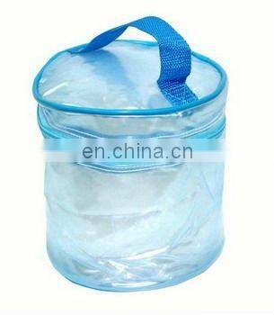 Dull polish vinyl pvc bag with zipper