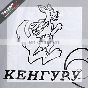 customized private design printed logo plastic softloop handle shopping bag