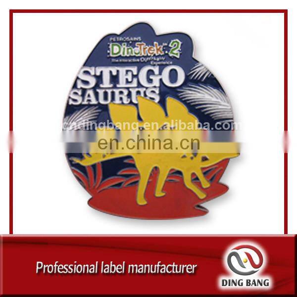 High quality OEM srong magnet type fashional Metal dragon decorative fridge magnet