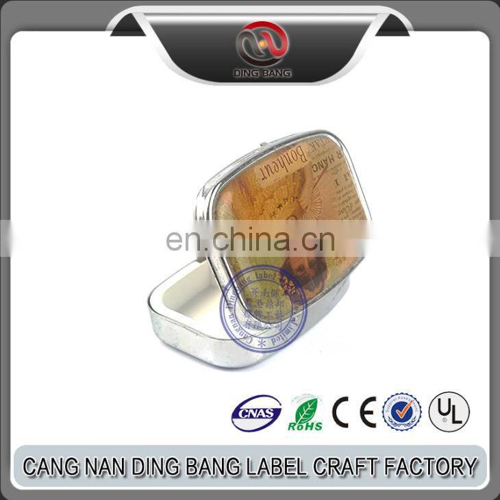 Wholesale Hot Selling Custom Made Plastic Inner Type And With Mirror Type Domed Metal Small Jewelry Box